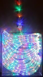 Дюралайт светодиодный трехжильный 13 мм, 9 м, 216 разноцветных LED ламп, IP44, Koopman International