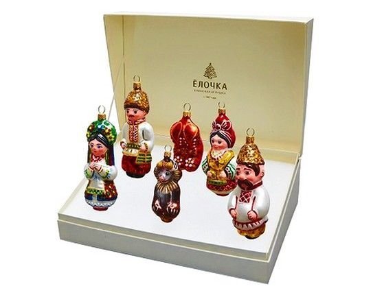 Елочная игрушка в стиле декупаж