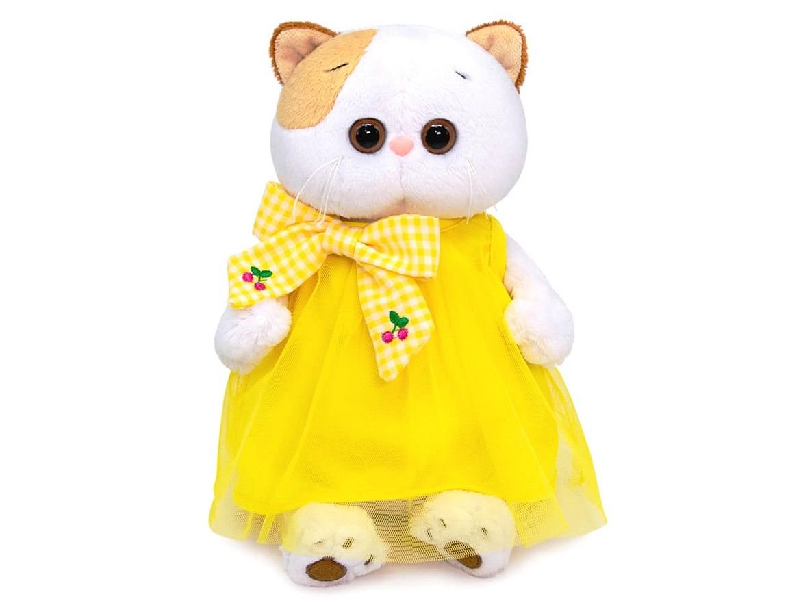 Мягкая игрушка Кошечка Лили в желтом платье с бантом 24 см, Budi Basa  LK24-099 - 1510 руб - купить в интернет магазине Морозко, узнать  характеристики, описание, цену, отзывы